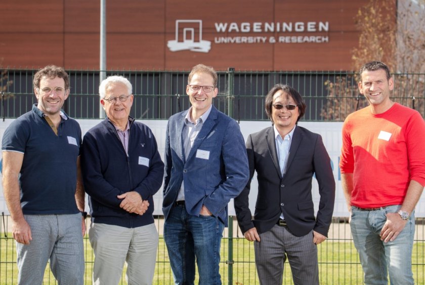 Jury from left to right: Marco Bressan, Gerrit van Straten, Leo Marcelis, Dijun Luo and Erik Vereijken