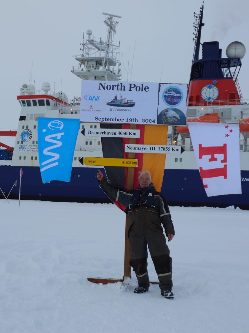 Michiel van Dorssen reached the geographic North Pole in the last expedition (© Martina Vortkamp).